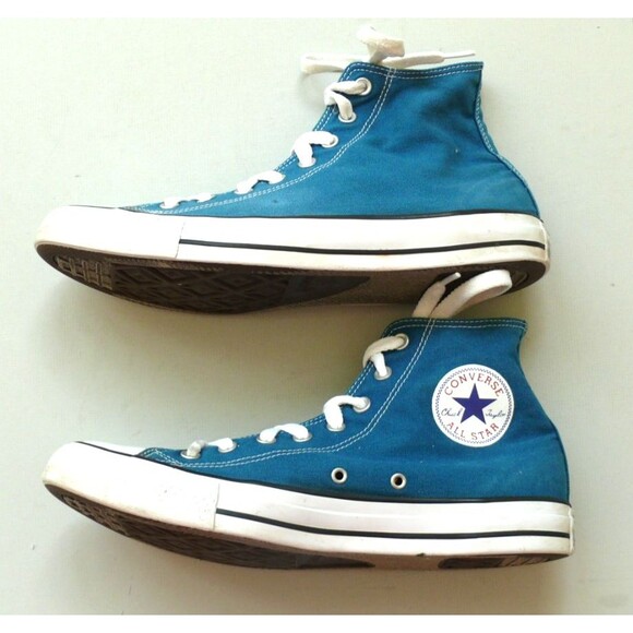 Converse Chuck Taylor High Top blue lagoon sneakers sz men 11 woman 13 #153862F - Picture 1 of 10
